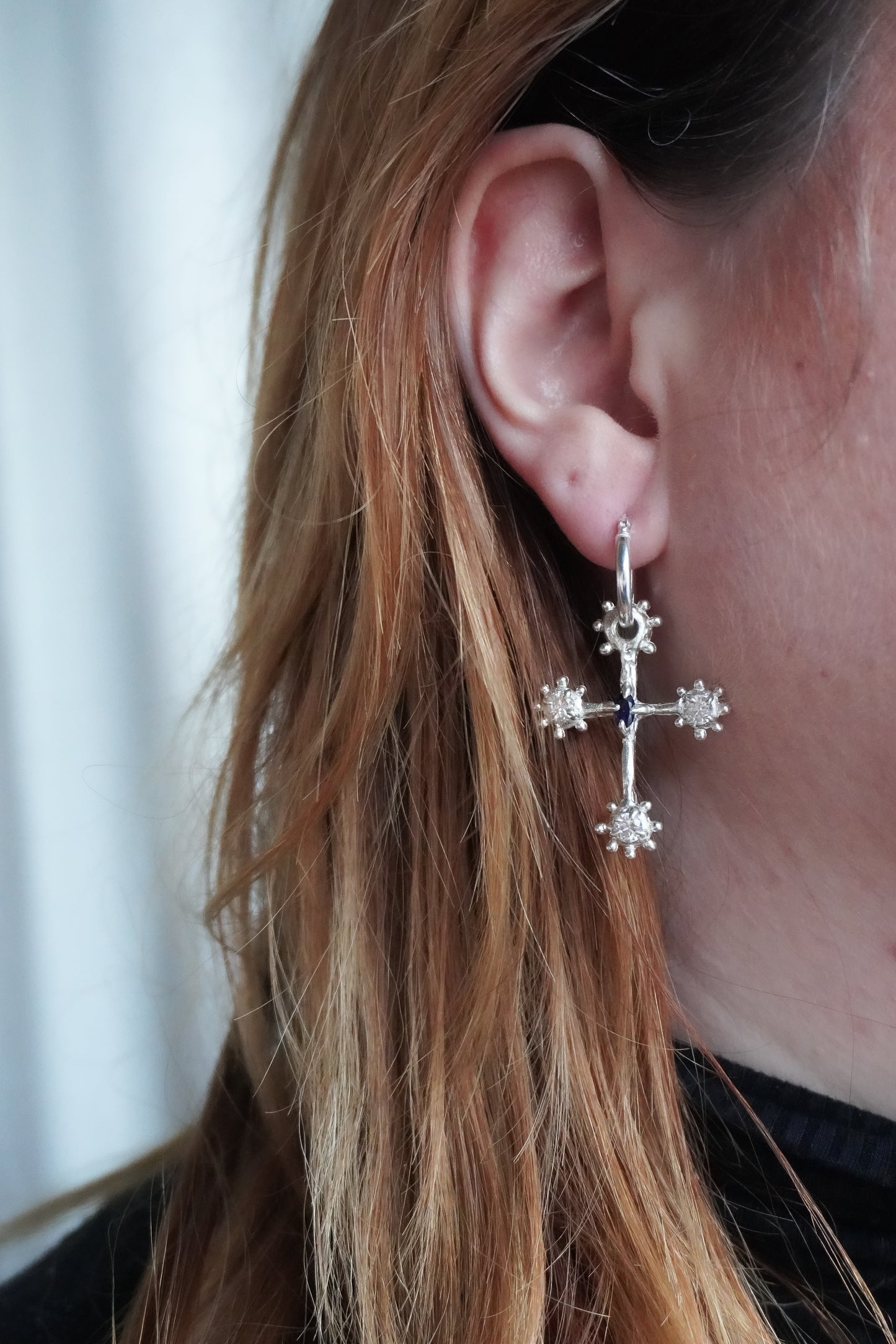 Large Crucifix Earrings