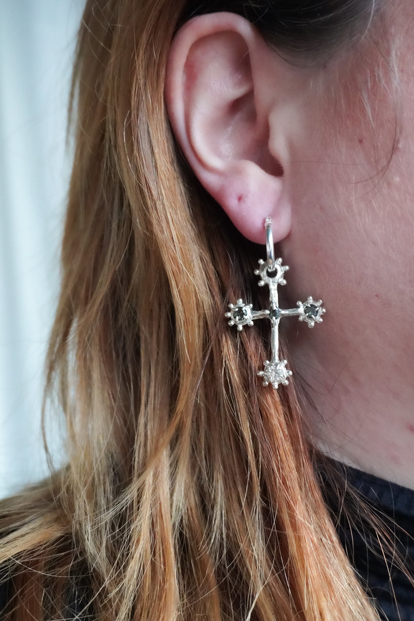 Large Crucifix Earrings