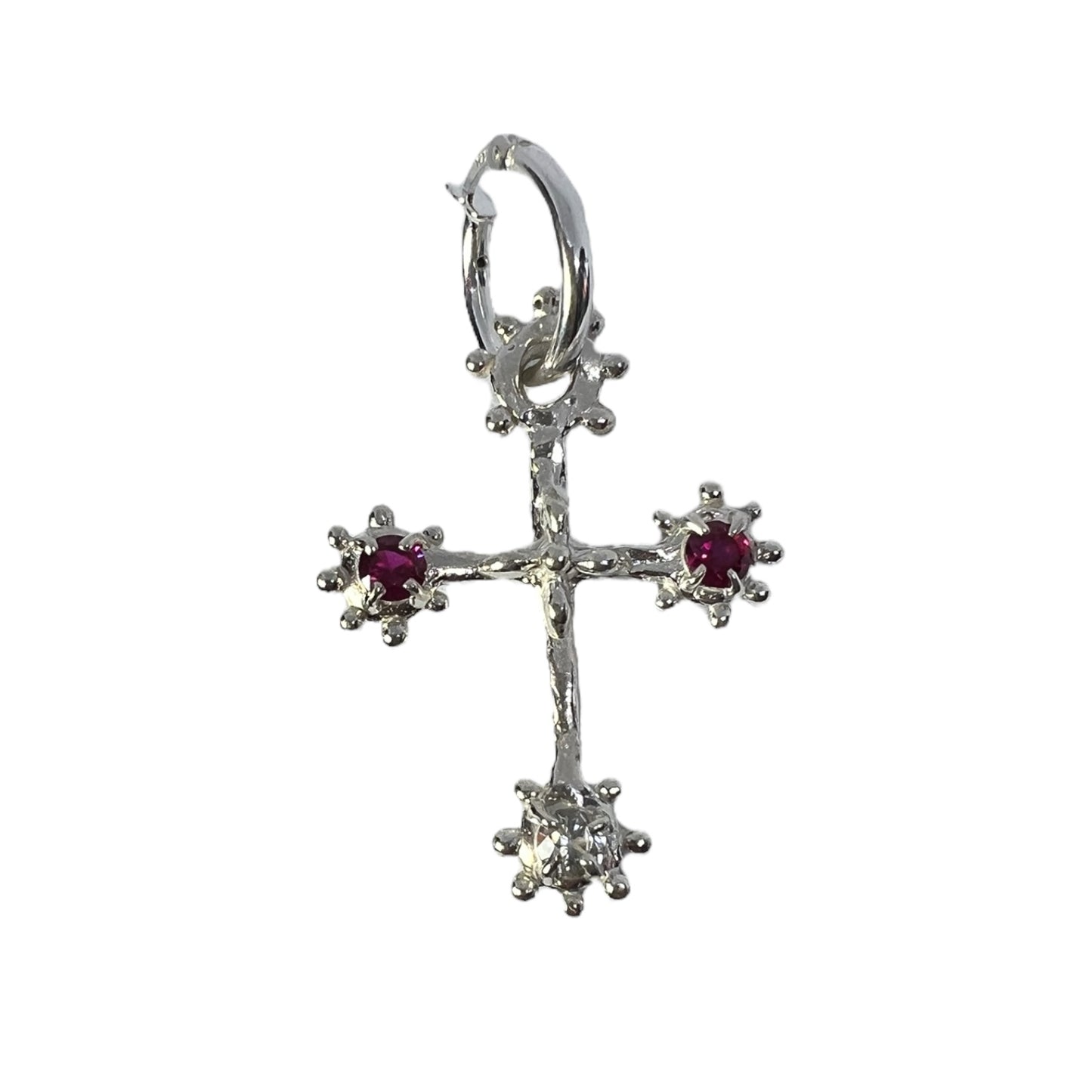 Large Crucifix Hoop