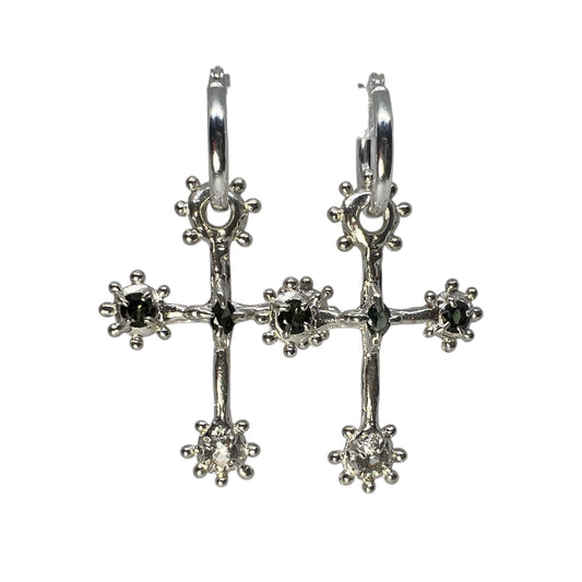 Large Crucifix Earrings